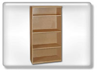 Click to view open bookcase shelves